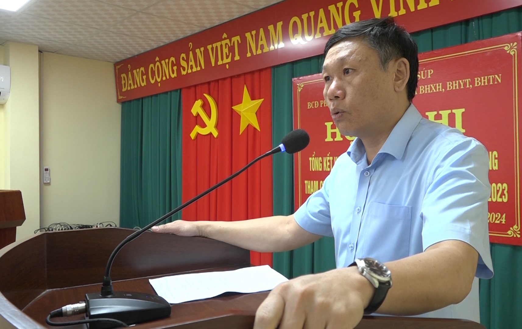 ông Nguyễn Khắc Tuấn phát biểu chỉ đạo tại hội nghị